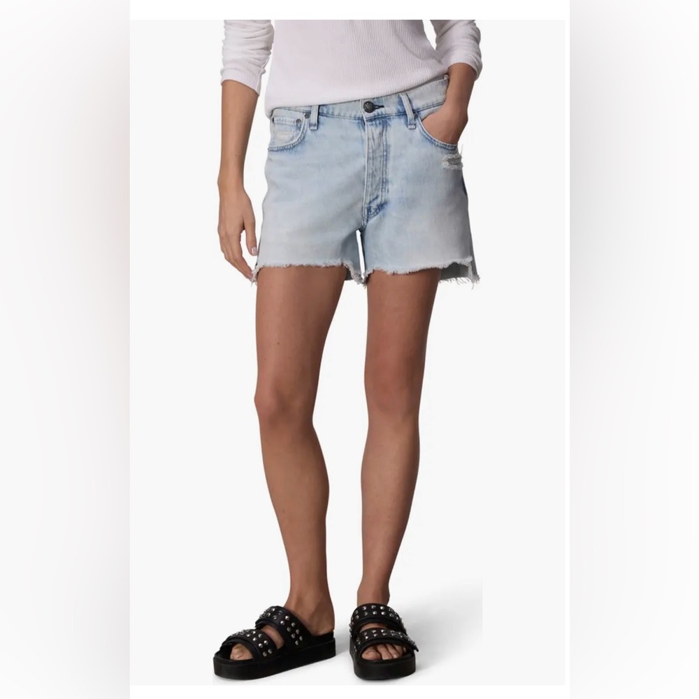 Rag & Bone Dre Low Rise Cut Off Midi Jean Shorts Size 23 NWT